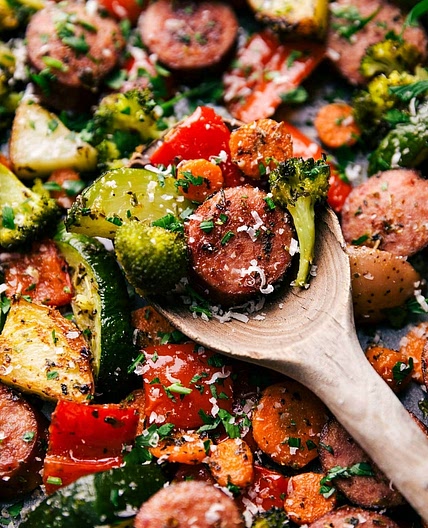 One Pan Italian Sausage and Veggies