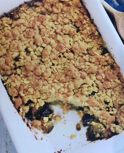 Crumble courgettes et aubergines