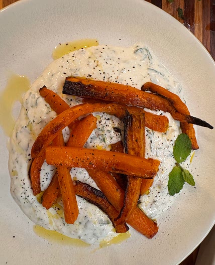 Blistered carrots