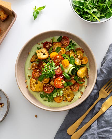 High-Protein Zucchini Pesto Bowl