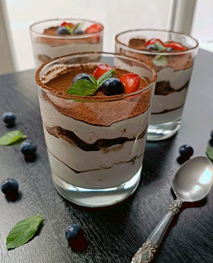 Tiramisu Cups (Without Mascarpone)
