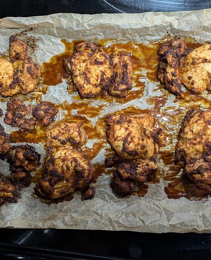 Easy Baked Chicken Thighs