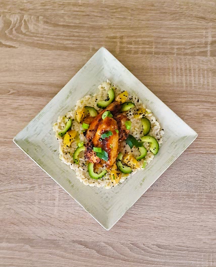 Ailes de poulet laquées en sauce à l'aigre-douce