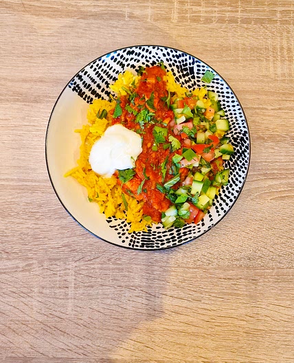 Curry de poulet à la jalfrezi