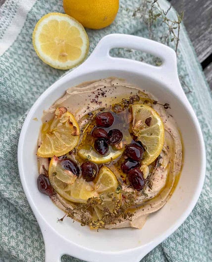 Dressed up hummus