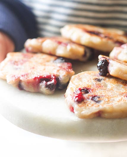 Banana and Blueberry Fritters