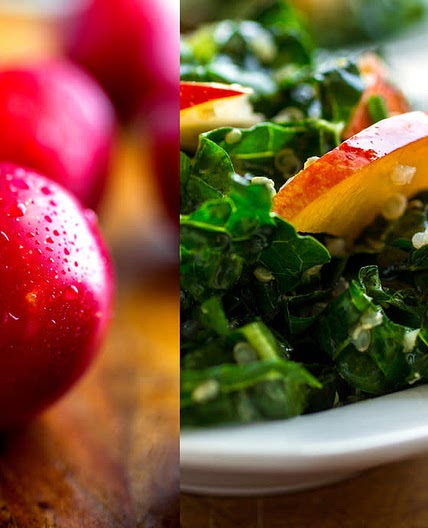 Kale and Quinoa Salad With Plums and Herbs