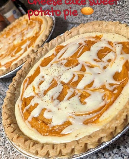 Cream Cheese Sweet Potato Pie