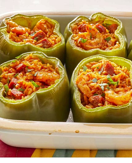 Cajun stuffed peppers