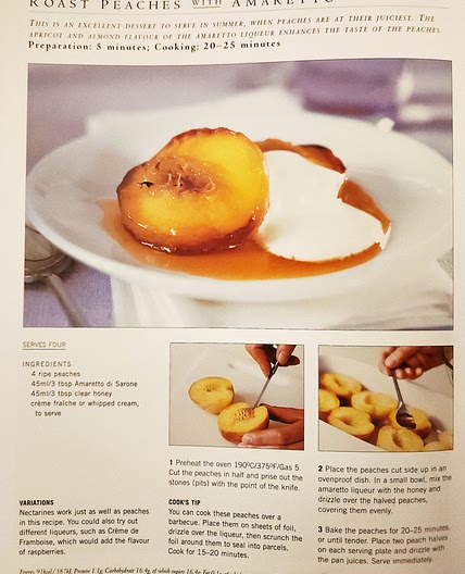 ROAST PEACHES
WITH AMARETTO