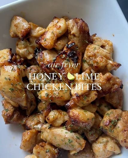 Air Fryer Honey Lime 🍋‍🟩 Chicken Bites 
