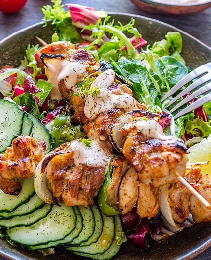 Grilled Chicken Kabobs