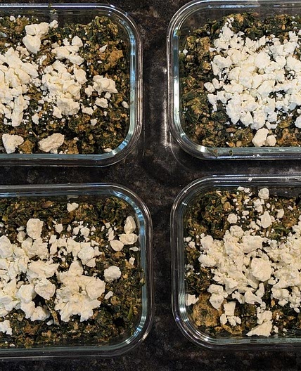 Spinach and Mushroom Scrambled Eggs