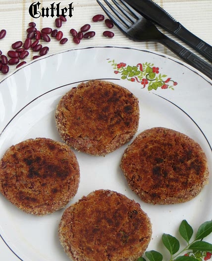Rajma Cutlet / Rajma Aloo Tikki / Kidney Beans Patties - FoodyBu