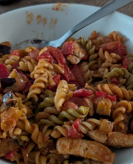 Red Pesto Pasta Deluxe