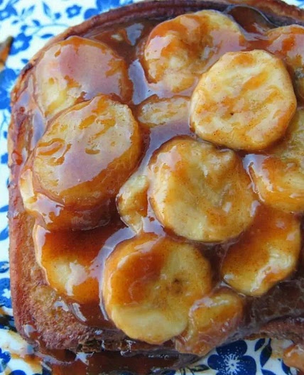 The Best Stuffed French Toast with Banana Syrup Recipe