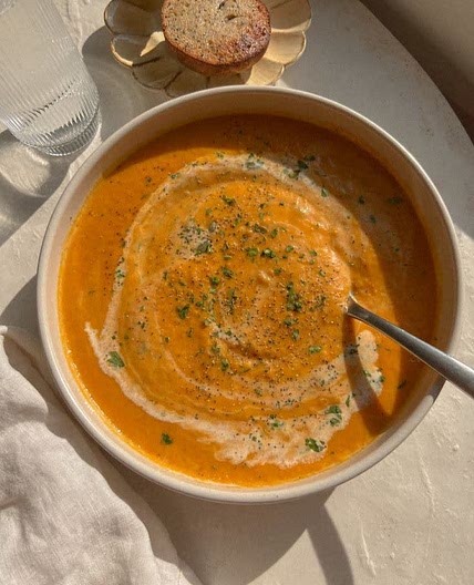 Zuppa carote e zenzero