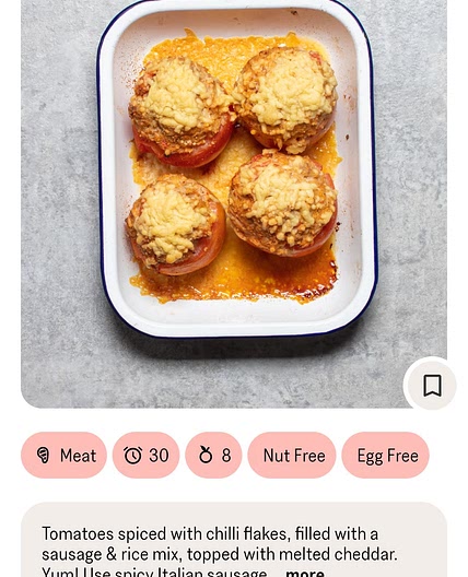 Sausage Rice Stuffed Baked Tomatoes