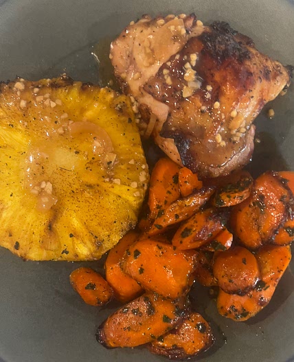 Dirty P's Garlic-Ginger Chicken Thighs
