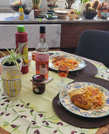 Hähnchenbrust mit Paprikagemüse