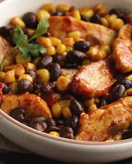 Easy Mexican Chicken and Beans