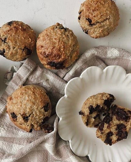 Banana Chocolate Chip Overnight Oat Muffins