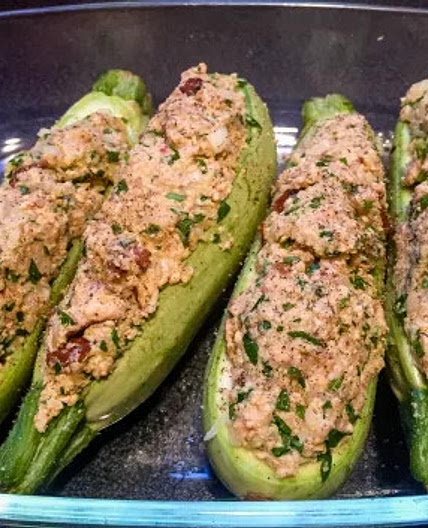Courgettes farcies "à l'indienne"