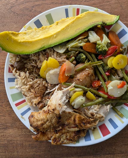 Golden Grain Chicken Plate