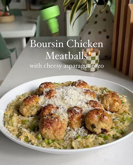 Boursin Cheese 🤝 Chicken Meatballs