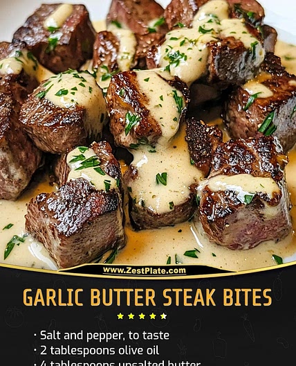 Garlic Parmesan Steak Bites