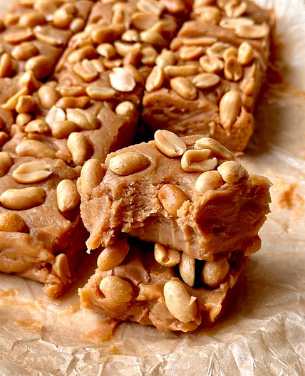 2 ingredient Peanut Butter Fudge 