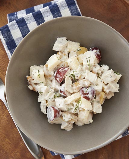 Chicken Salad with Grapes, Cashews, Apples and Fresh Dill