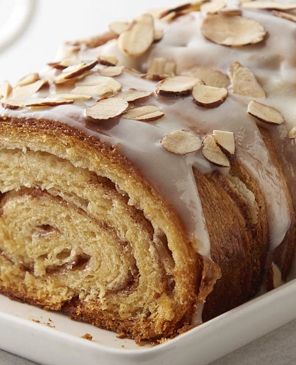 Almond-Cream Cheese Cinnamon Roll Swirl Bread