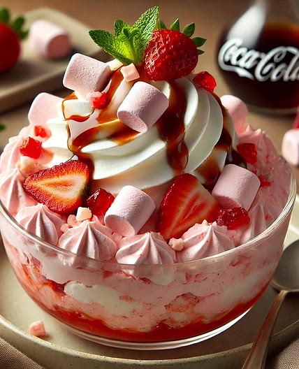 Coca-Cola strawberry fluff