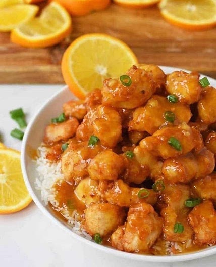 Chinese orange chicken