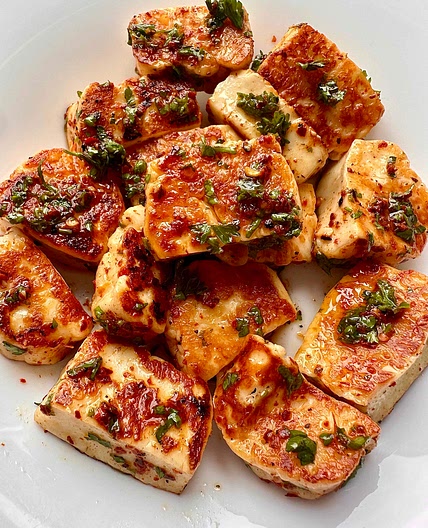 Fried Halloumi Cheese Bites 