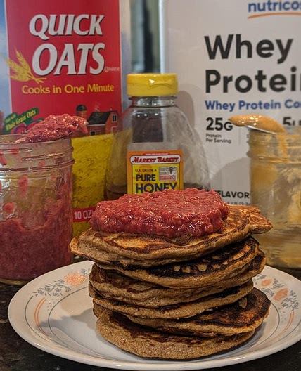 Banana Protein Pancakes