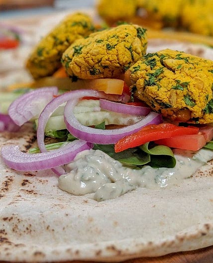 Sandwich aux falafels maison