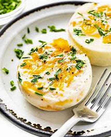 Coddled Eggs with Sauteed Mushrooms