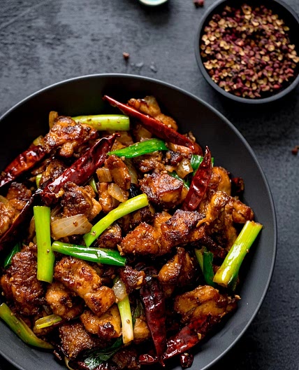 Salt & Pepper Sichuan Chicken & Egg Fried Rice