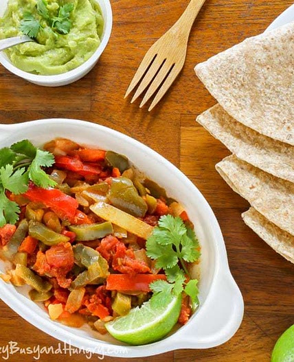 Slow Cooker Veggie Fajitas