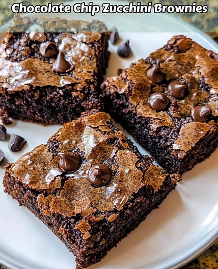 Chocolate Chip Zucchini Brownies