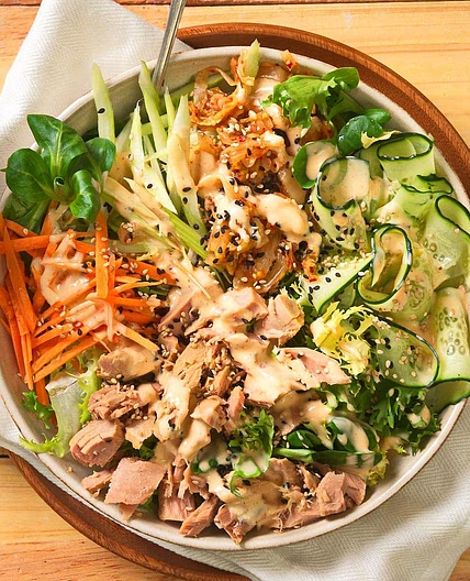 Seaside kimichi fusion salad