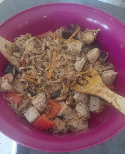 Tofu-Chicken Breast Stir Fry
