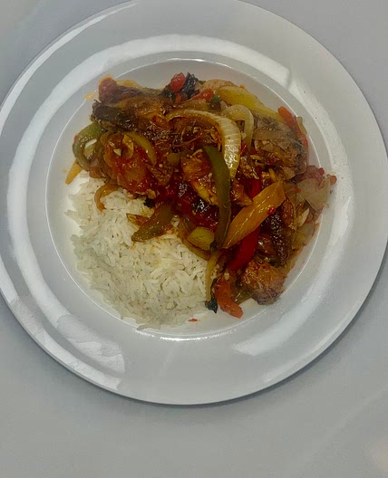 Jamaican Mackerel and Rice