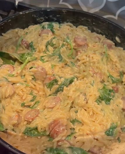 Creamy Sausage Orzo
