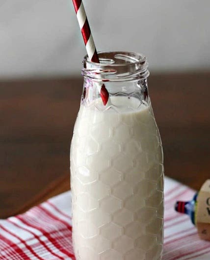 Homemade butterscotch flavored milk