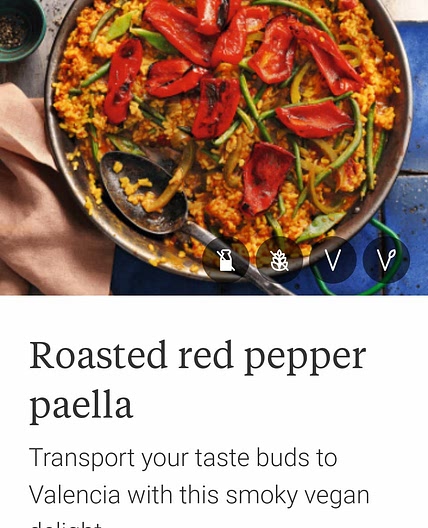 Roasted red Pepper paella