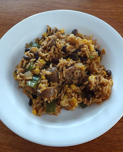 Vegan Sausage Jambalaya