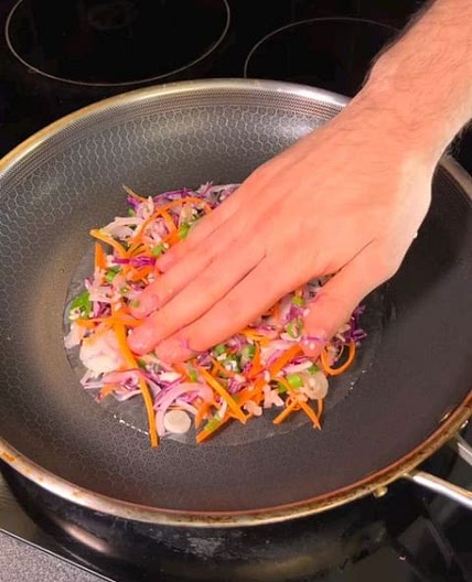 Rice paper pancakes